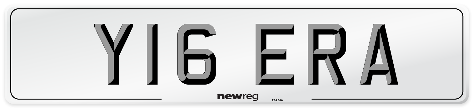 Y16 ERA Number Plate from New Reg